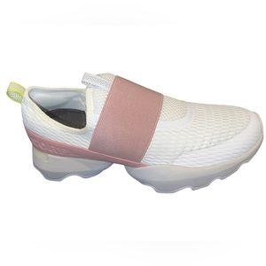 Nib sorel kinetic sneaker white and pink